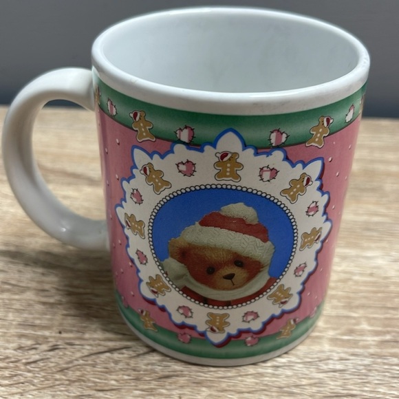Vintage 1997 Cherished Teddies Christmas Friendship Coffee Mug Enesco - Picture 3 of 7